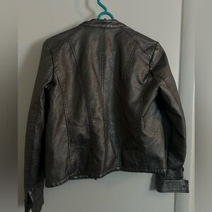 Baccini leather jacket size small
